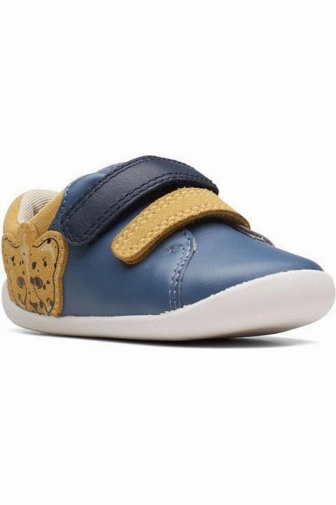Clarks Roamer Race toddler denim blue Classic Lady Metal Buckle