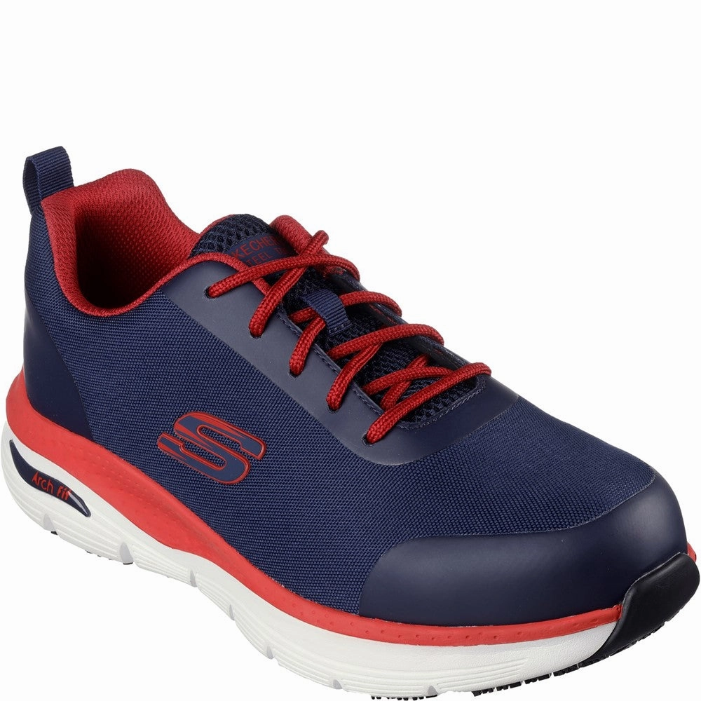 Skechers Workwear Arch Fit Sr Ringstap Safety Trainer Travel Snap Field Hike