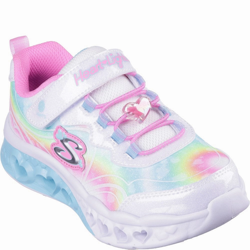 Friend Meet Strong Grip Skechers Flutter Heart Lights - Groovy Swirl Shoe