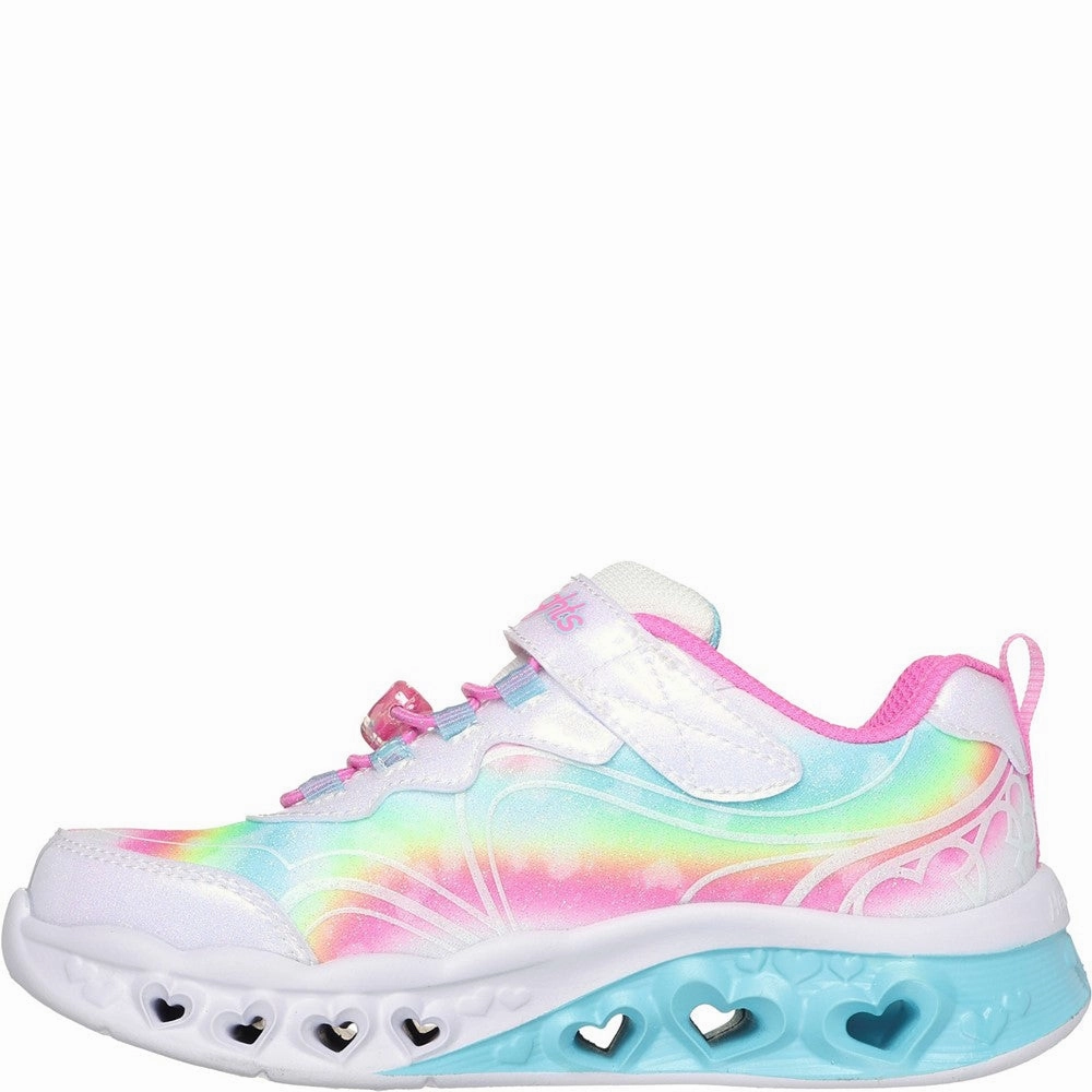 Skechers Flutter Heart Lights - Groovy Swirl Shoe Fast pace Comfort footbed