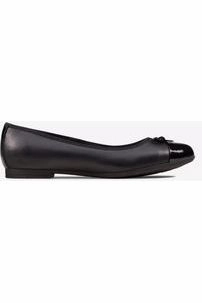 Leather Upper Work Shop Clarks Scala Bloom Youth black leather