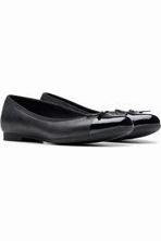Clarks Scala Bloom Youth black leather Adjustable