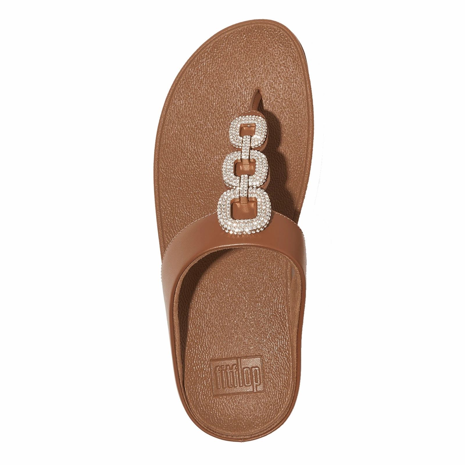 Sunny Picnic Look Women's FitFlop, Fino Crystal Chain Toe-Post Sandal