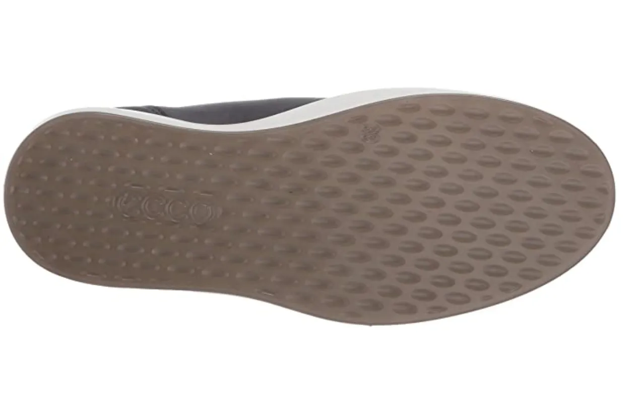 Adidas Hip Hop Shoes ECCO Men's Soft 8 Mid Cut Sneaker Color Magnet Dri-tan