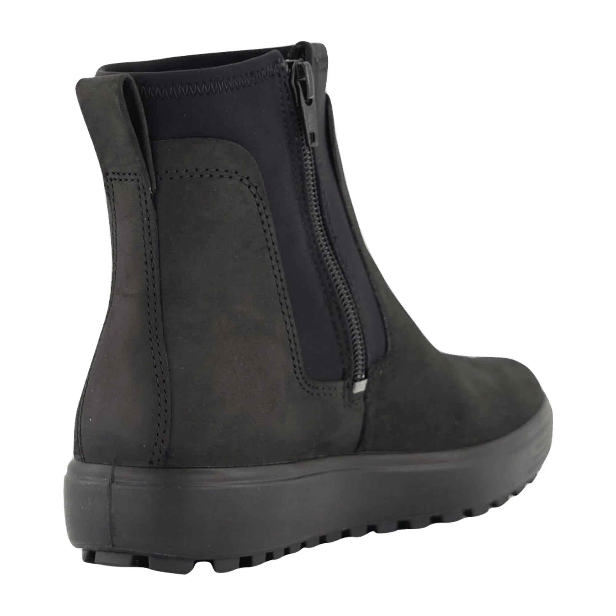 Ecco SOFT 7 TRED Women's Black Leather Sneakers - Durable & Stylish Adidas Retro Wrestling Shoes