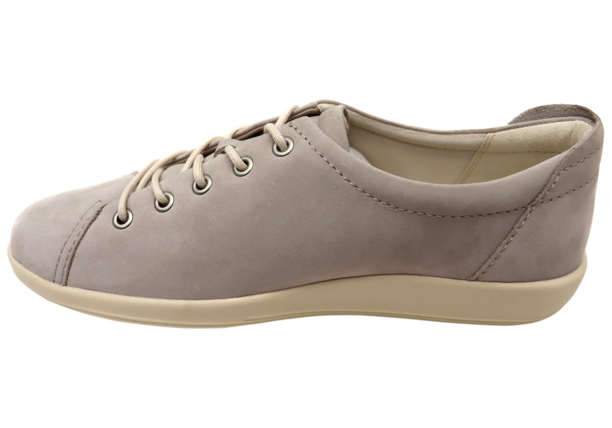 ECCO Womens Comfortable Leather Soft 2.0 Sneakers Shoes Adidas Alpha Shoes