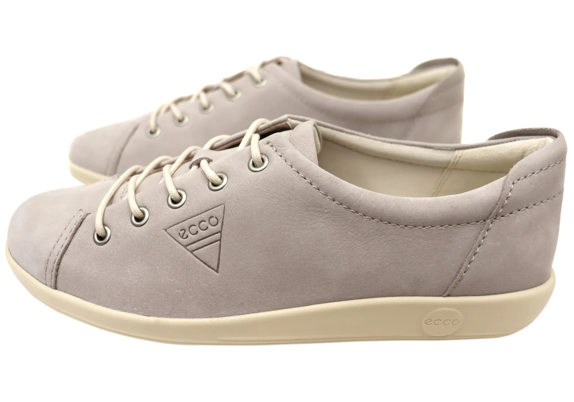 ECCO Womens Comfortable Leather Soft 2.0 Sneakers Shoes Adidas Shell Toe Athletic Shoes