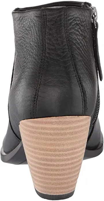 ECCO Women's Shape 55 Western Ankle Boot Hydromax Fashion  Color Black Oil Nubuck Size 7-7.5 Adidas Arthur Ashe Shoes