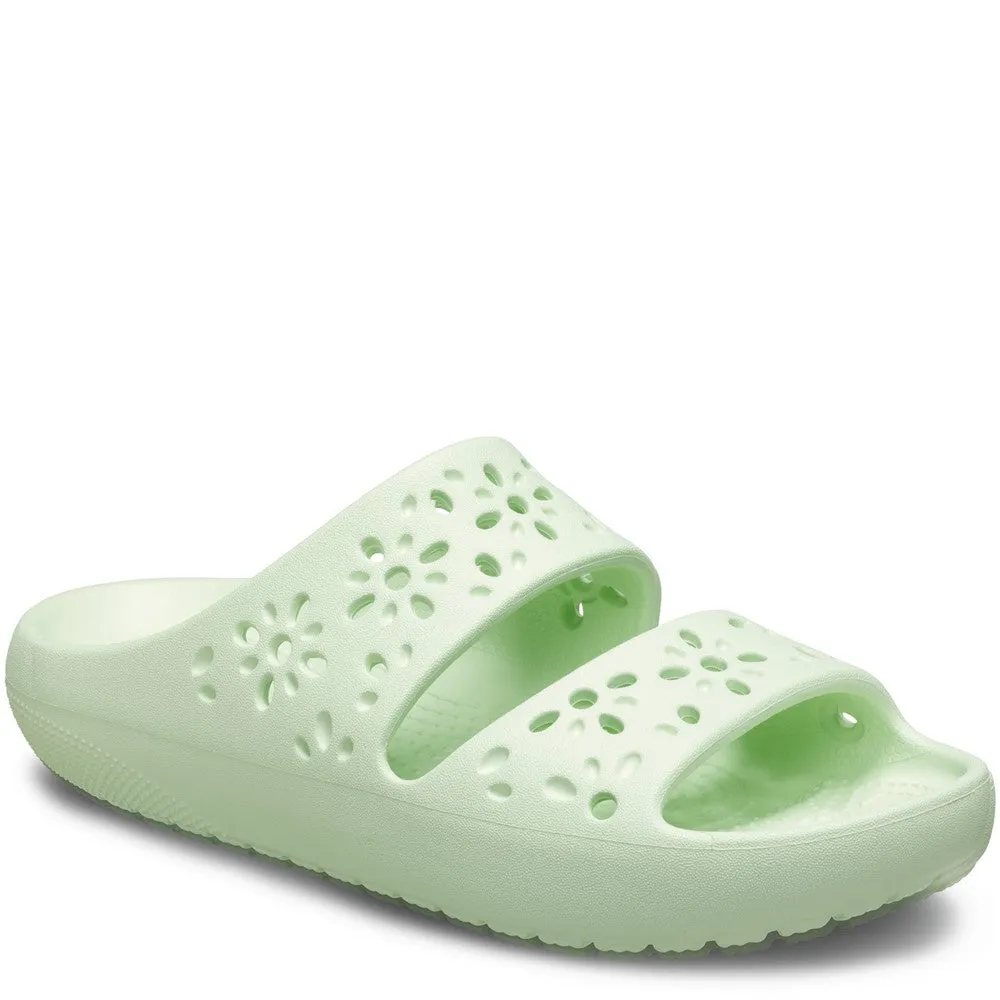 Crocs Unisex Classic Floral Cut Out Sandal Sun Kissed