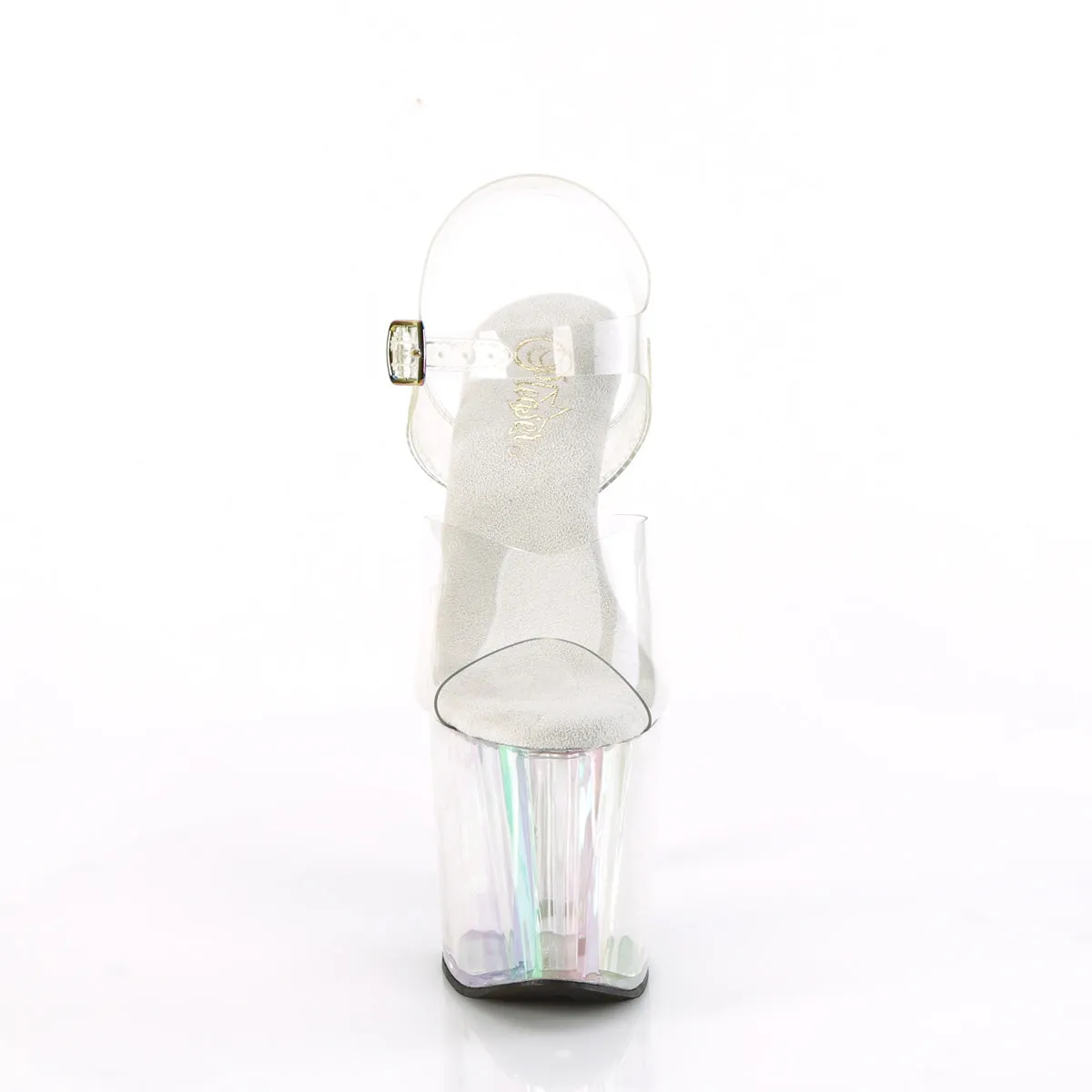 Asics Gel Tactic 12 Shoes ENCHANT-708HT Pleaser Clear/Holographic Tinted Sexy Platform Shoes (Pole Dancing Heels)