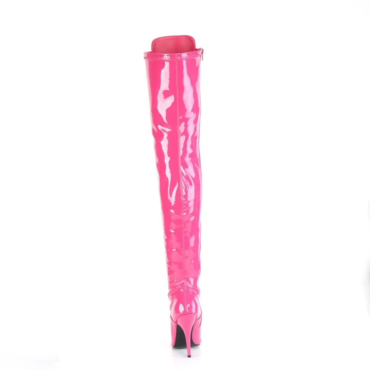 Domination Patent Stretch Hot Pink Thigh High Boots Adidas Galaxy Shoes