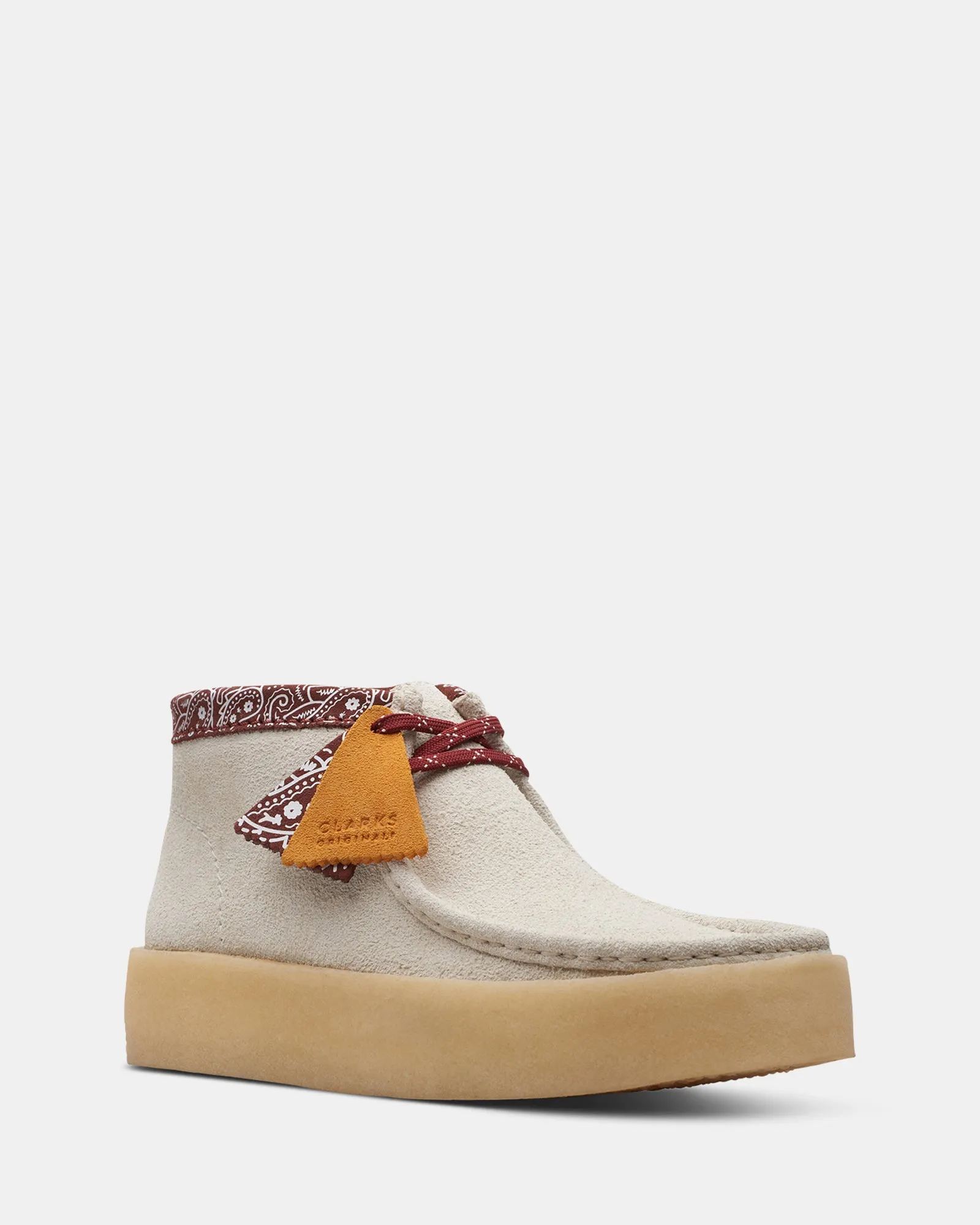 Steel Toe Fire Side Wallabee Cup Boot White Interest