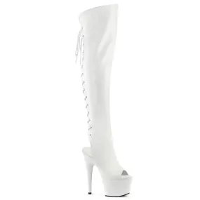 ADORE-3019 Pleaser White Faux Leather Sexy Platform Shoes (Pole Dancing Heels) Asics Signature Shoes