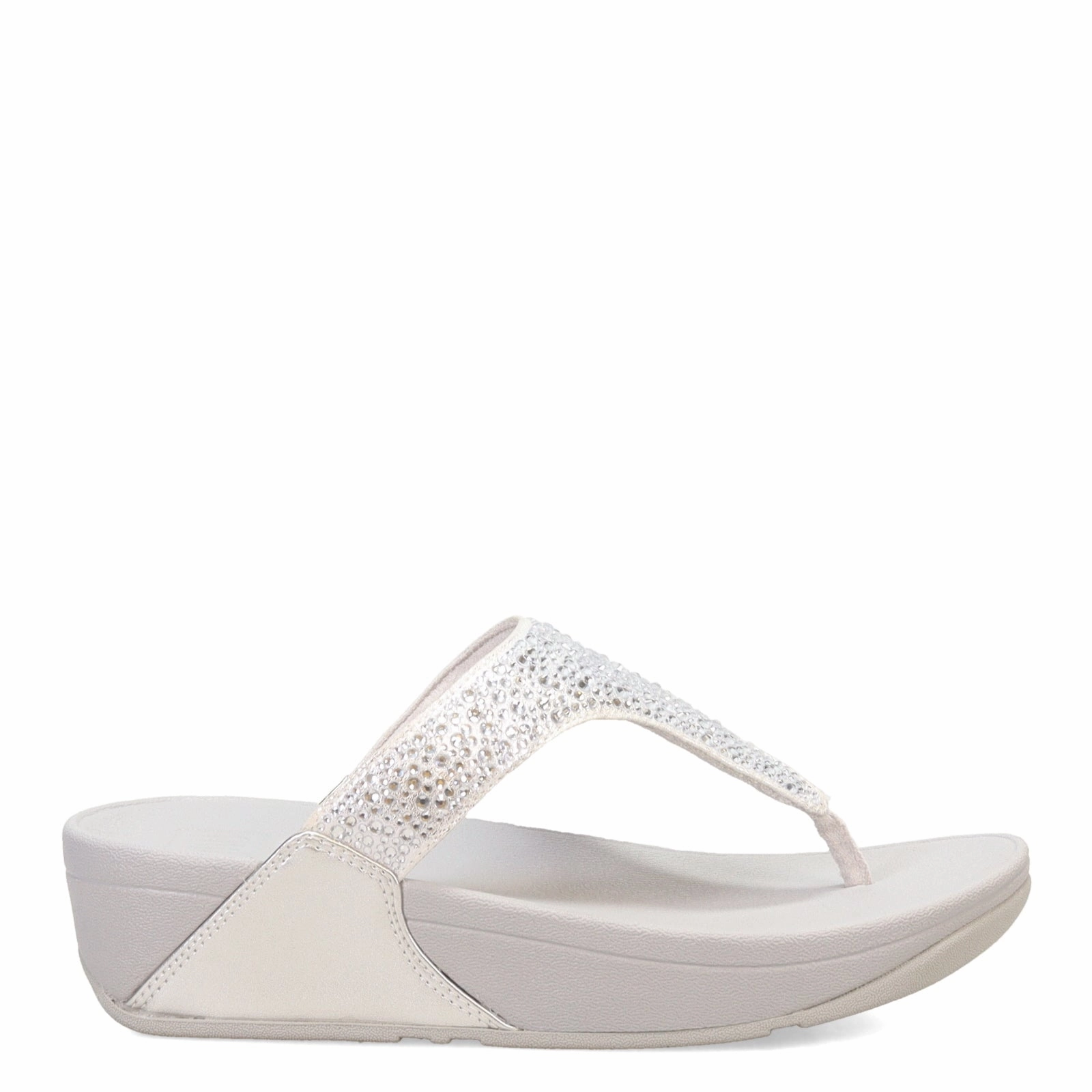 Holiday Mood Soft Cushioned Footwear Women's FitFlop, Lulu Crystal Mix Toe Post Sandal