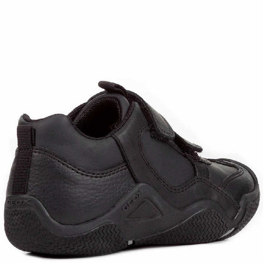 Wood Step Geox J Wader A Touch Fastening Junior School Shoes