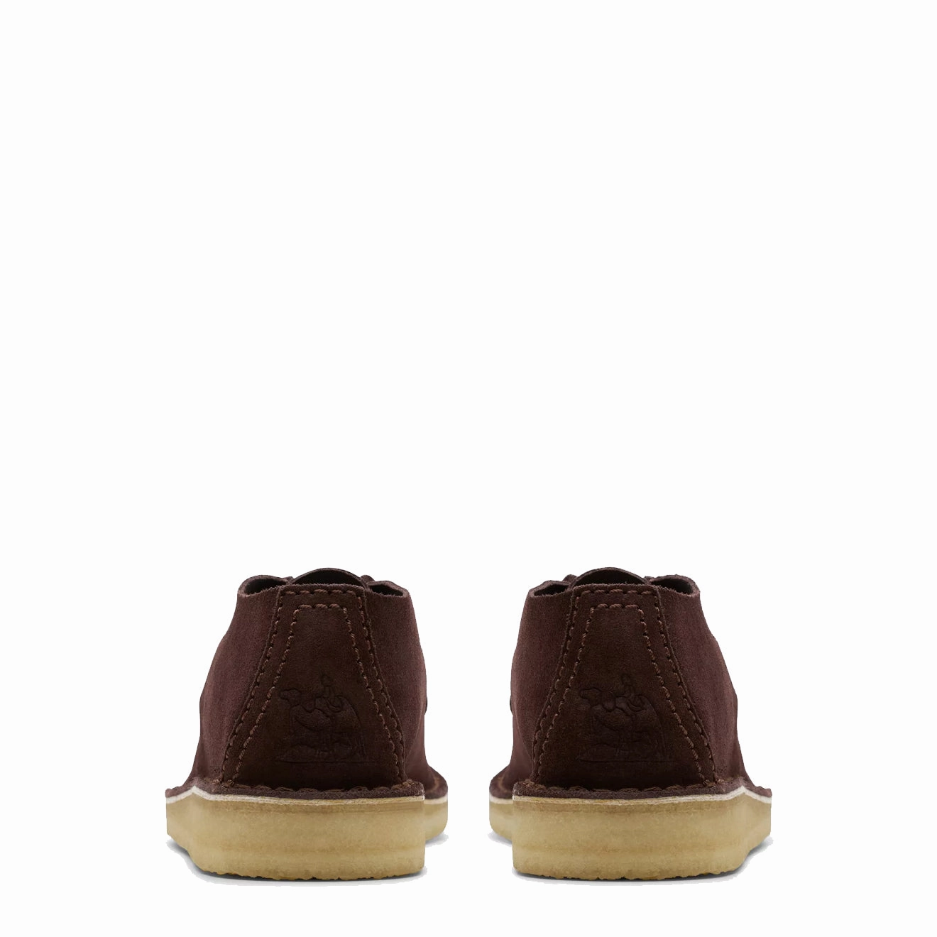 Round Toe Clarks Originals Desert Nomad Deep Brown Suede