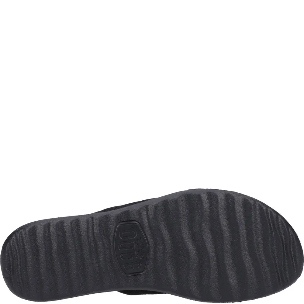 Embroidered HEYDUDE Christi Slide Distressed Sandal