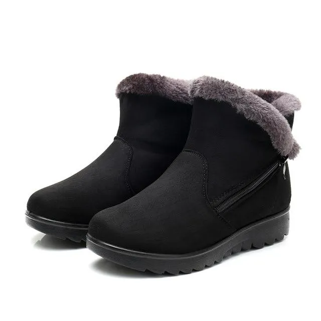 Hunter Snow.boots Elegant Snow Boots With Warm Fur Plush For Women