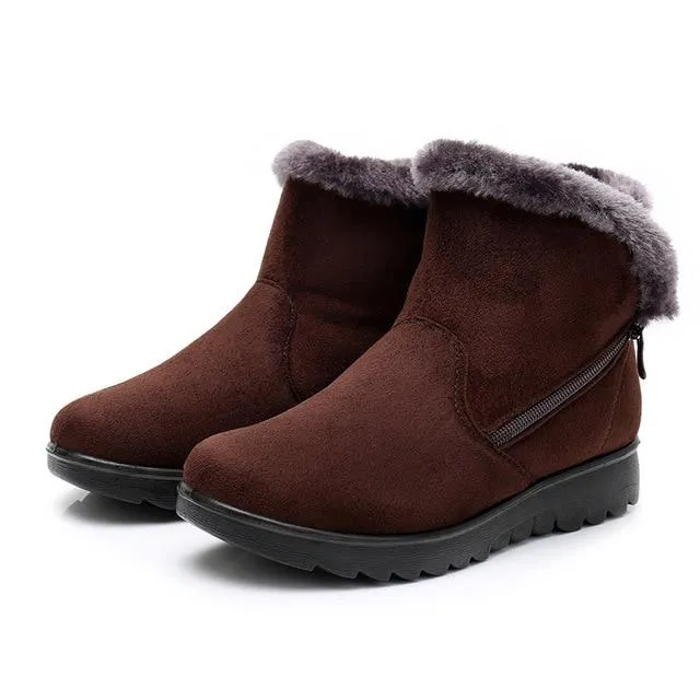 Elegant Snow Boots With Warm Fur Plush For Women Merrell Snow Boots