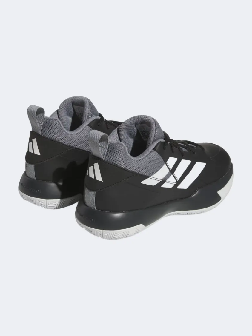 Adidas Cross Em Up Select Gs Basketball Shoes Black/White/Grey Adidas Kanye Shoes