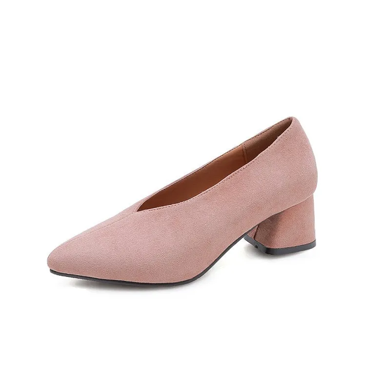 Vince Camuto Heel Sandals Women's Pointed Toe Suede High Heeled Chunky Heels Pumps