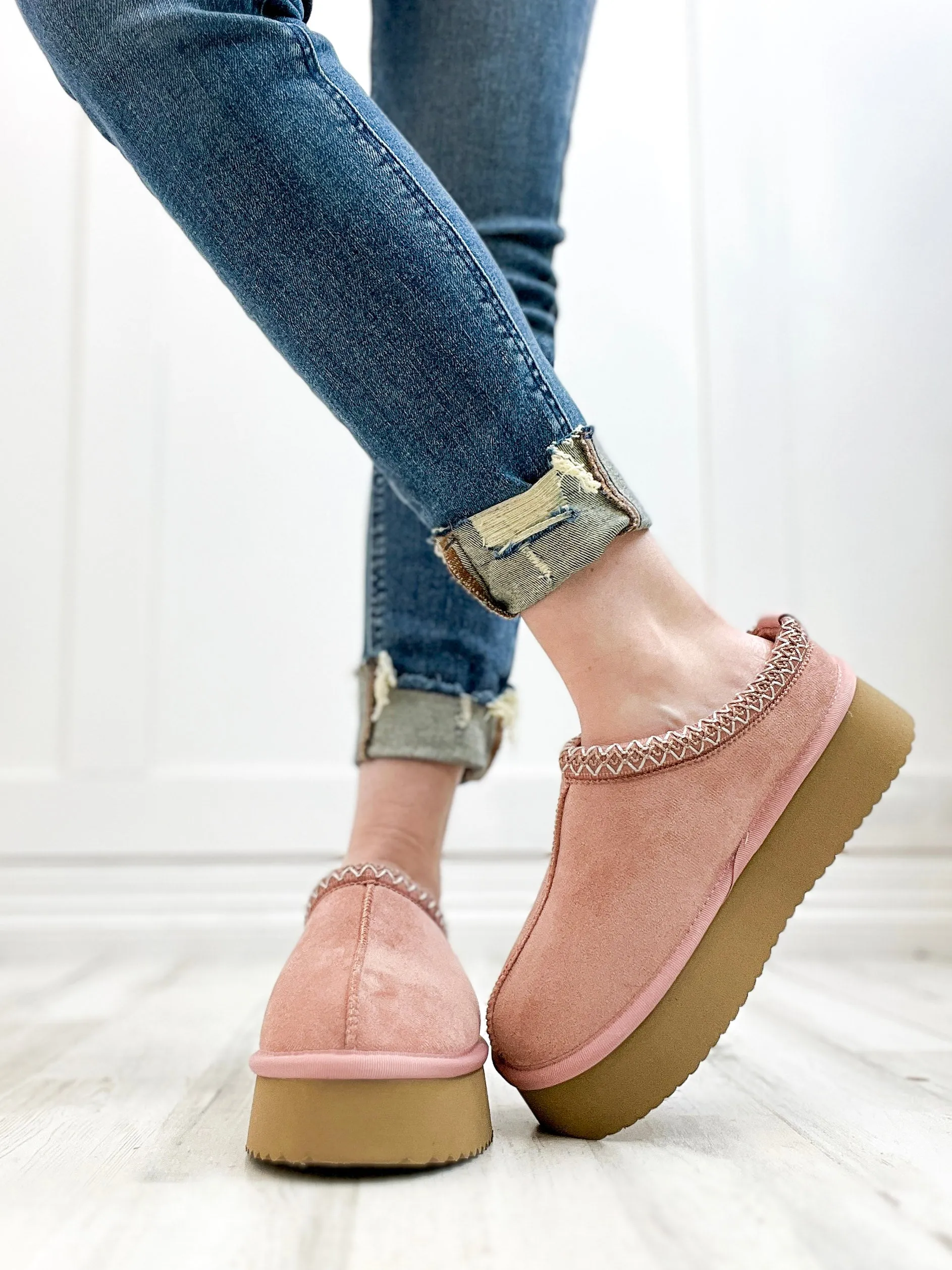 Adidas Shell Toe Athletic Shoes Corkys Pillow Talk Booties in Blush Faux Suede