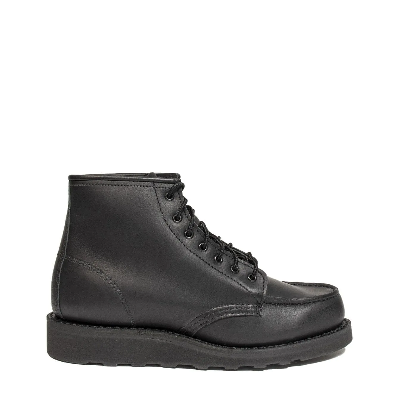 Moisture-wicking Minimal Build Red Wing Womens 6-inch Classic Moc Black Boundary