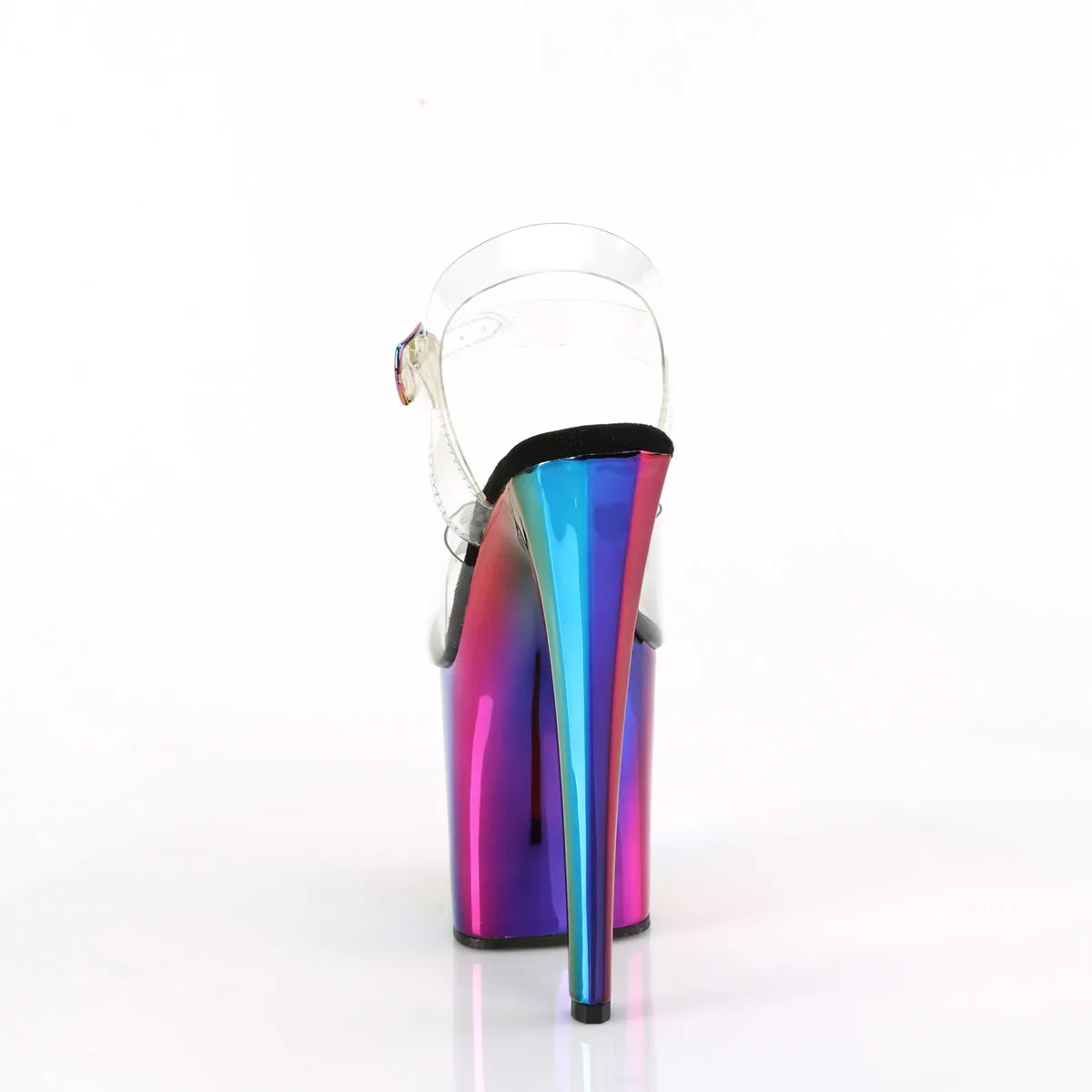 ENCHANT-708RC Pleaser Clear/Rainbow Chrome Sexy Platform Shoes (Pole Dancing Heels) Asics Twr900 Wrestling Shoes