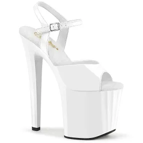 Asics Race Shoes ENCHANT-709 Pleaser White Patent Sexy Platform Shoes (Pole Dancing Heels)