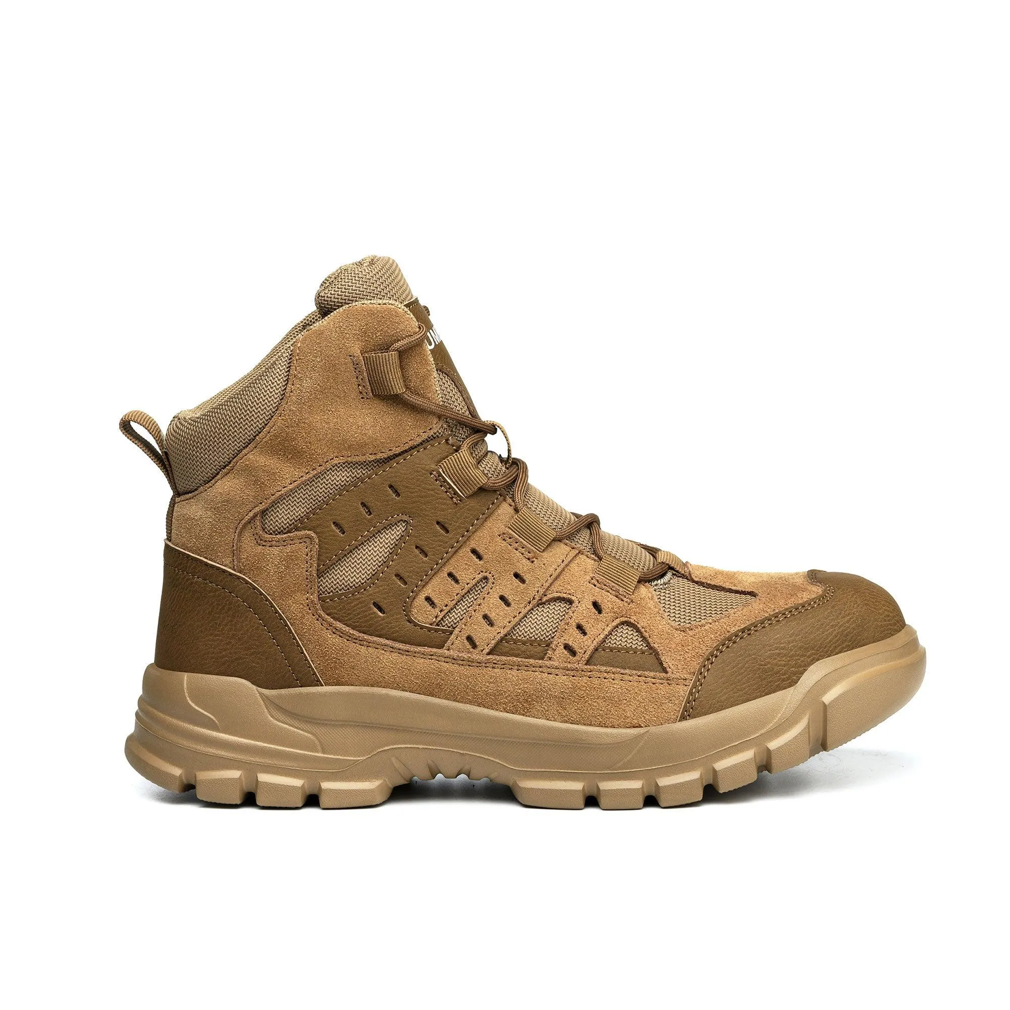 Women's Steel Toe Hiker Work Boots - Shock Absorbing | B287 6 Moc Toe Wedge Work Boots
