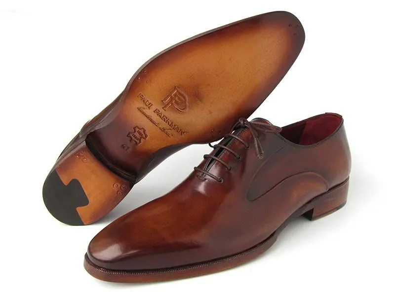 Sneakers And Dress Shoes Paul Parkman Plain Toe Brown Calfskin Oxfords - 019-BRW
