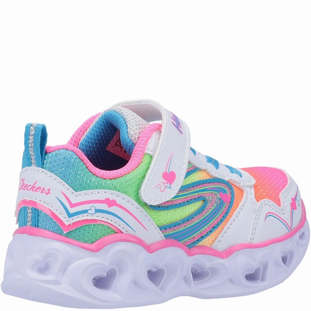 Air Cushion Comfortable Walk Skechers S Lights Heart Lights Love Spark Touch Fastening Trainer