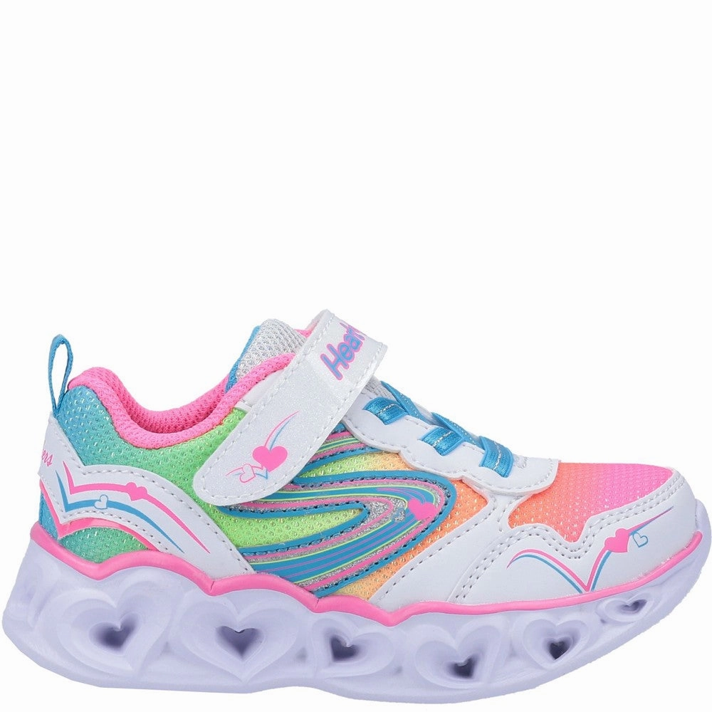 All-day Comfort Color Fun Skechers S Lights Heart Lights Love Spark Touch Fastening Trainer