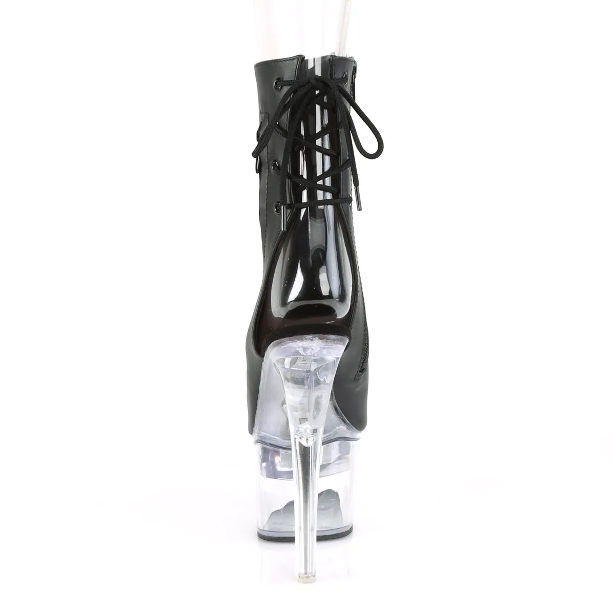 FLASHDANCE-1018-7 Pleaser Black Faux Leather Sexy Platform Shoes (Pole Dancing Heels) Amazon Prime Asics Running Shoes