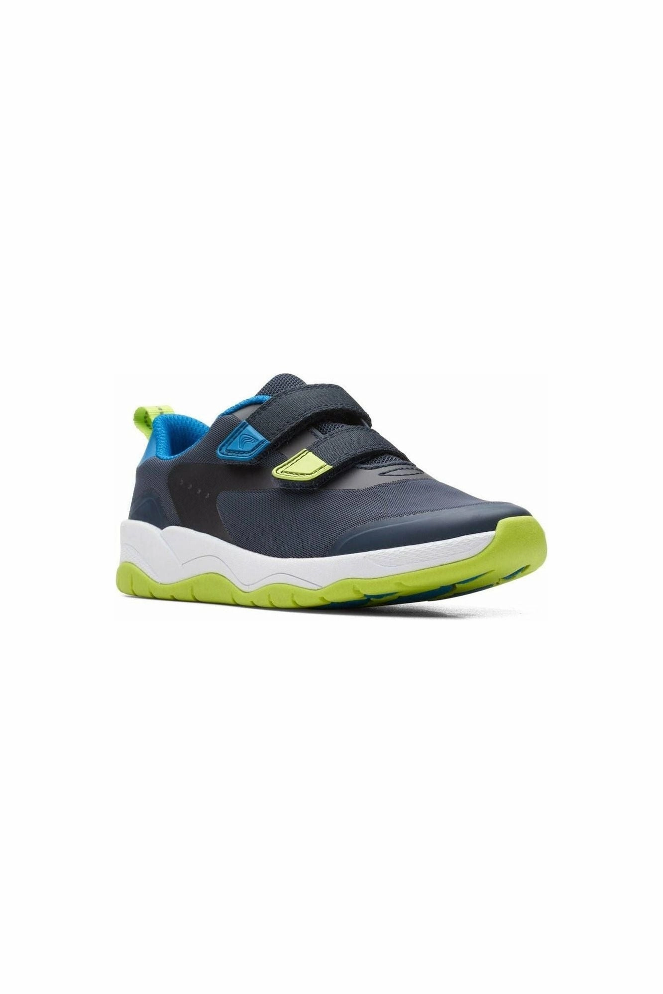 Clarks Kids ClowderRace K in Navy Combi Lagoon Step