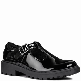 Durable Build Geox J Casey G. E Buckle School Shoes Size 6