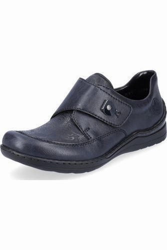 Oasis Hike Stacked Heel Rieker Ladies Shoes 48951-14 Navy