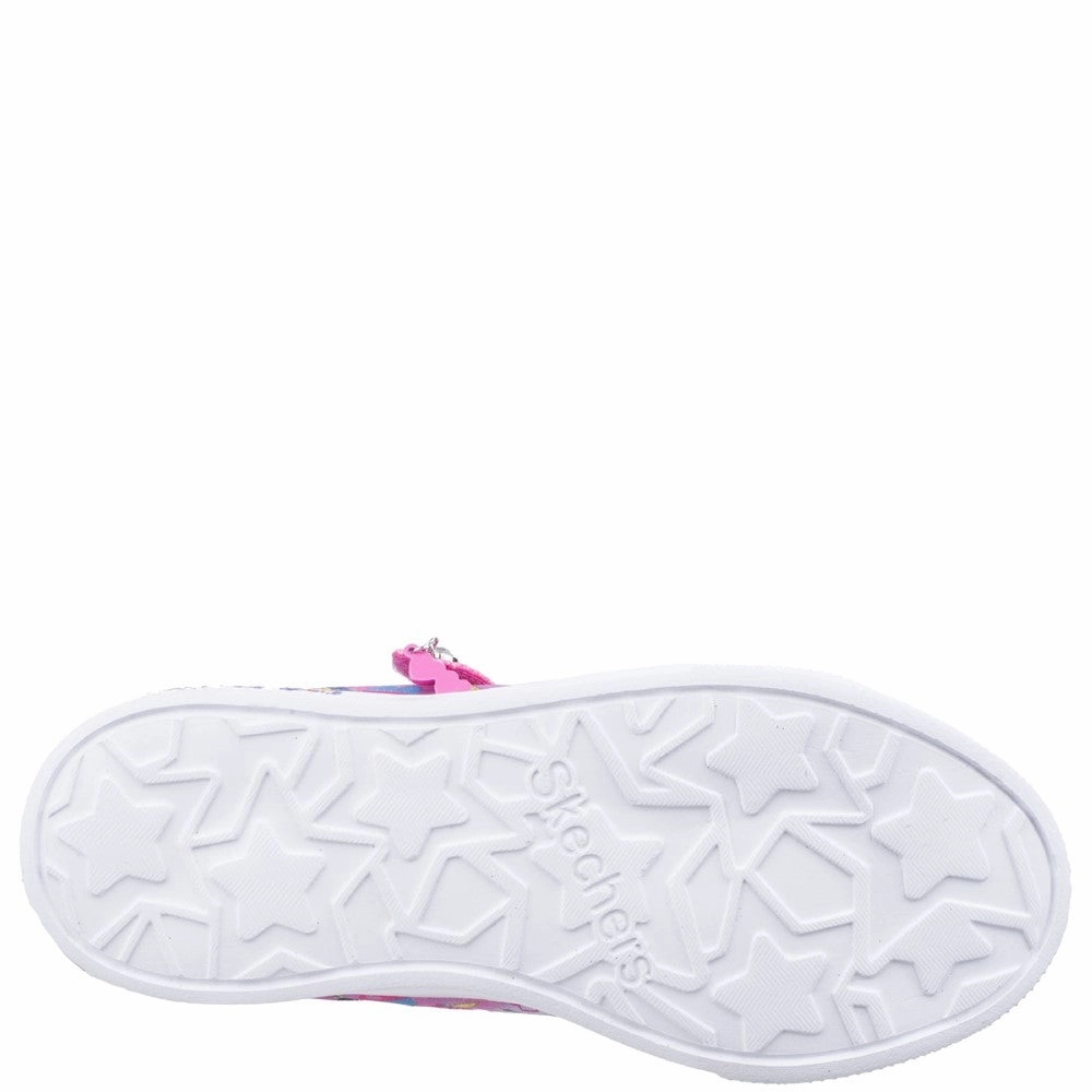 Skechers Twinkle Breeze 2.0 Character Cutie Touch Fastening Trainer Walk in Style Timeless Appeal