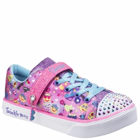 Skechers Twinkle Breeze 2.0 Character Cutie Touch Fastening Trainer Athletic Fit Practical Wear