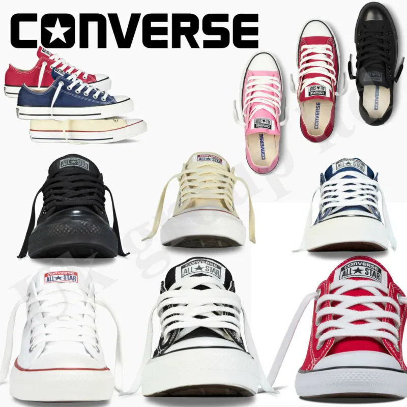 Converse Women Men Unisex All Star Low Tops Chuck Taylor Trainers  all sizes Asics Venture Running Shoes