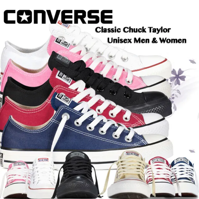 Asics Skate Shoes Australia Converse Women Men Unisex All Star Low Tops Chuck Taylor Trainers  all sizes