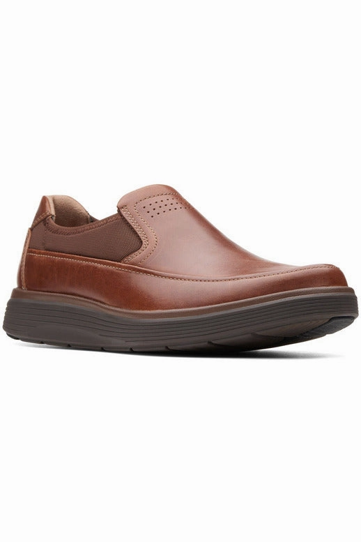 Sun Safe Clarks Un Abode Go in Tan Leather Extra Wide