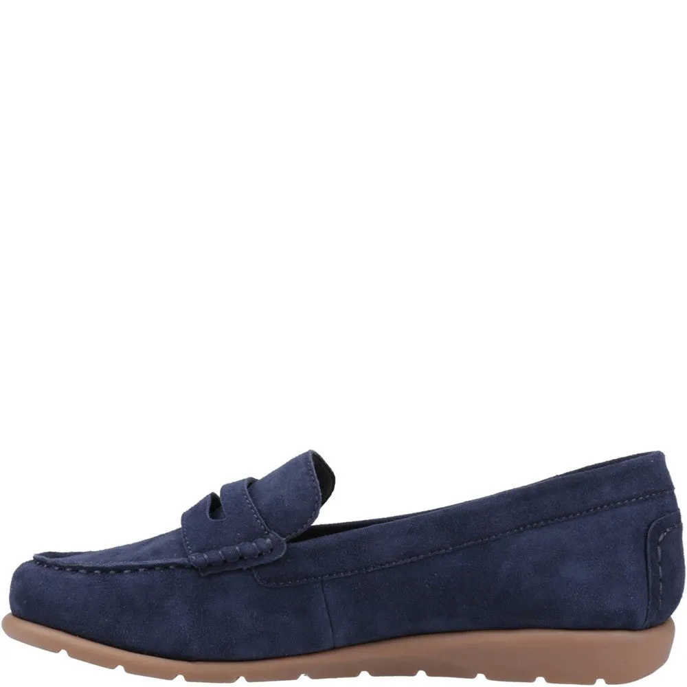 Pull And Bear Loafers Navy Shelby Suede Loafers