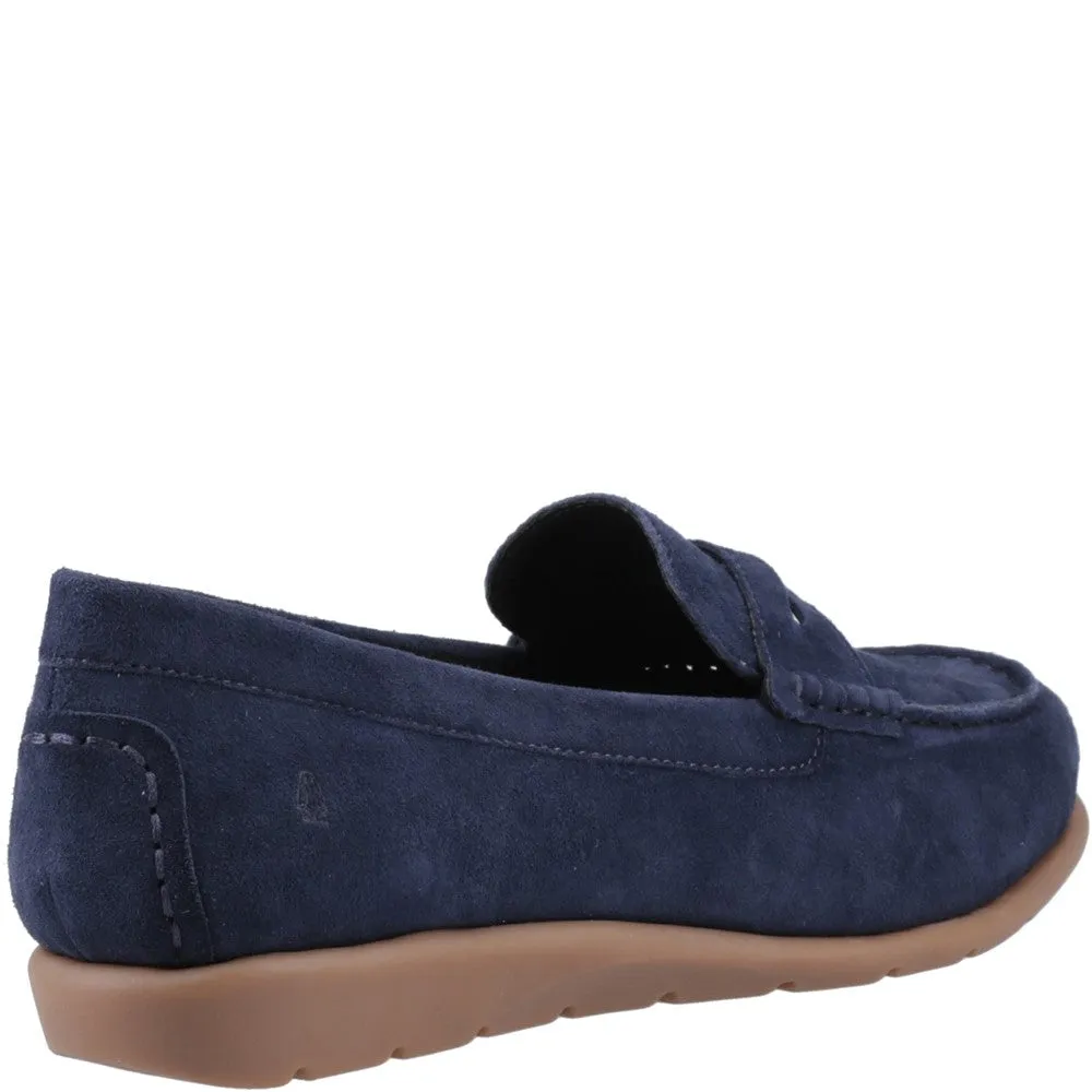 Paige Loafers Navy Shelby Suede Loafers