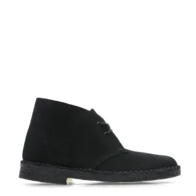 City Street Clarks Originals Womens Desert Boot Black Suede