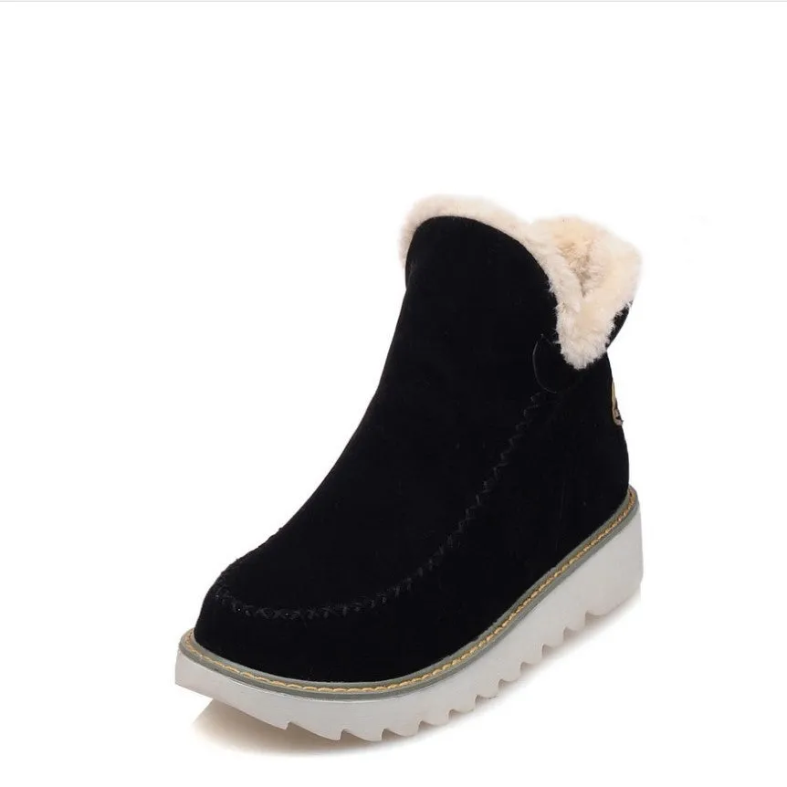 Moon Boot Protecht Mid Snow Boots Women Fashion Casual Fur Lining Ankle Snow Short Boots