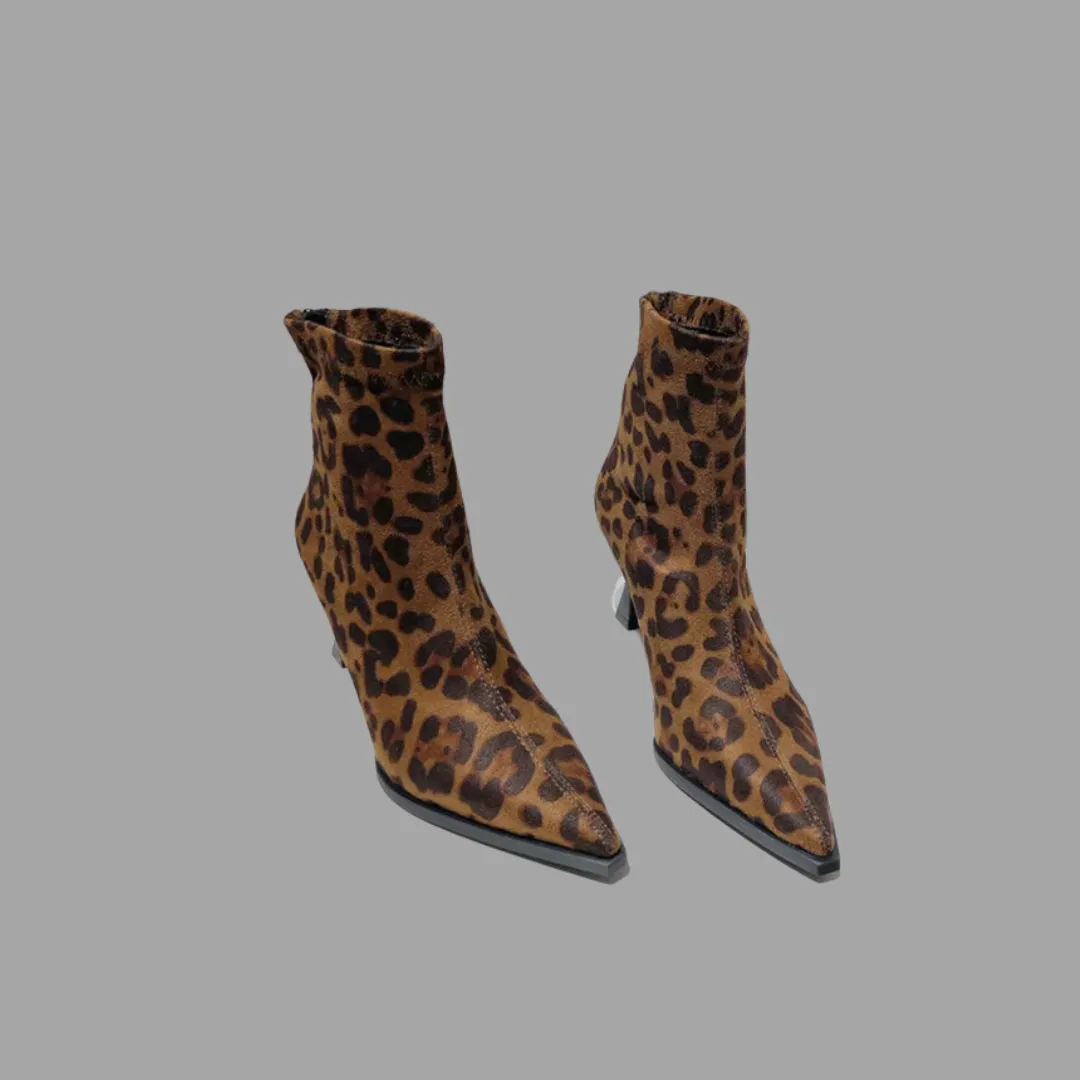 Adidas X Speedflow 4 Messi Indoor Soccer Shoes Fashion Suede Ankle Boots - Leopard Print