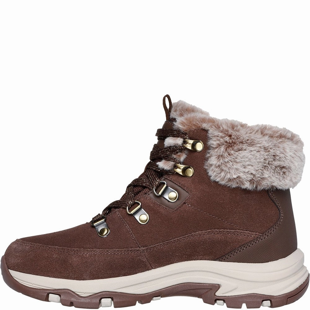 ShockAbsorbing Cushioned Upper Skechers Trego Snow Worries Hiker