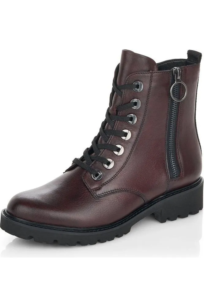 Remonte D8671-35 Ladies red boot Fresh Style Functional