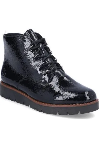 Rieker Ladies Shoes 44902-00 black Sleek Shape